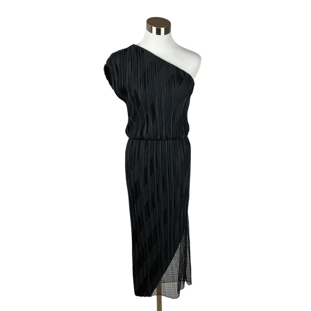Alexander Wang Black One Sleeve, w/ Lace Dress Size Petite